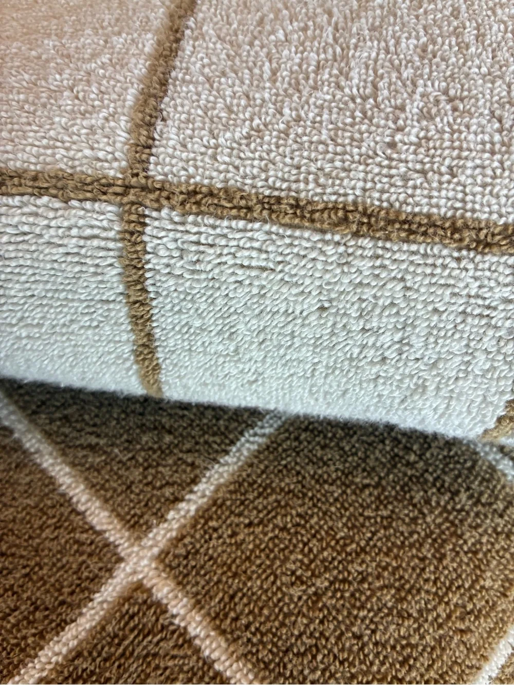 2 Brooklinen Two-Tone Grid Bath Towels